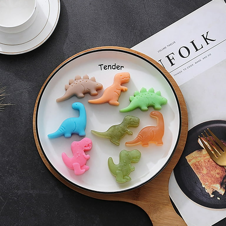 Reheyre Non-Stick Animal Shape Pastry Mold Food-Grade, Temperature Resistant, Easy Demoulding, Baking, BPA Free, 3D Dinosaur Silicone Fondant Mould, Kitchen