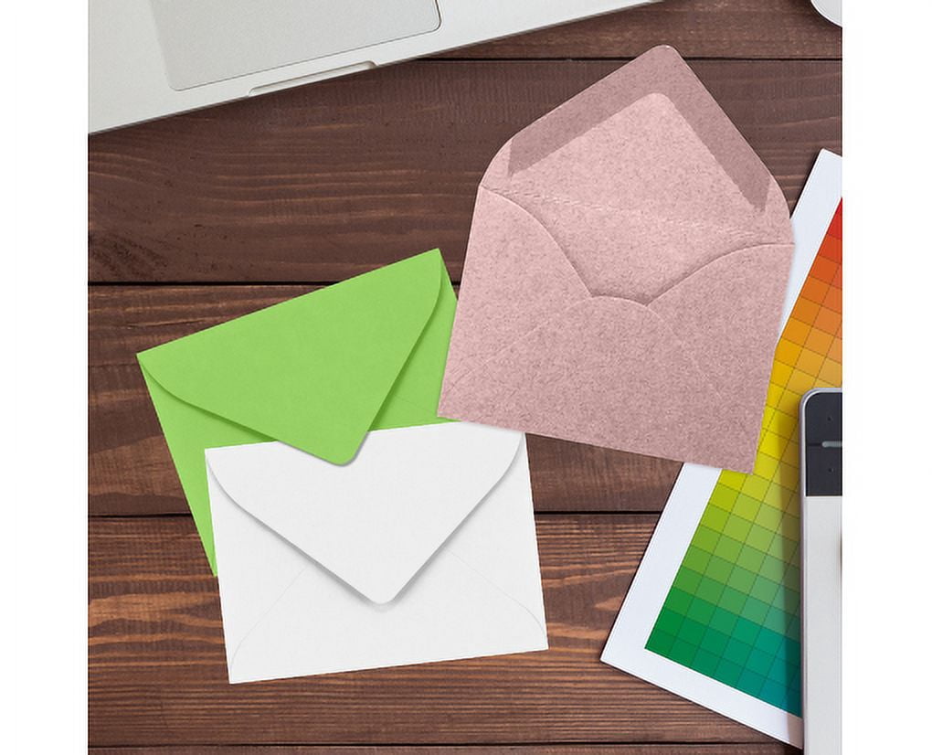 LUXPaper #17 Mini Envelopes, 2 11/16 x 3 11/16, Misty Rose Metallic, 250/Pack