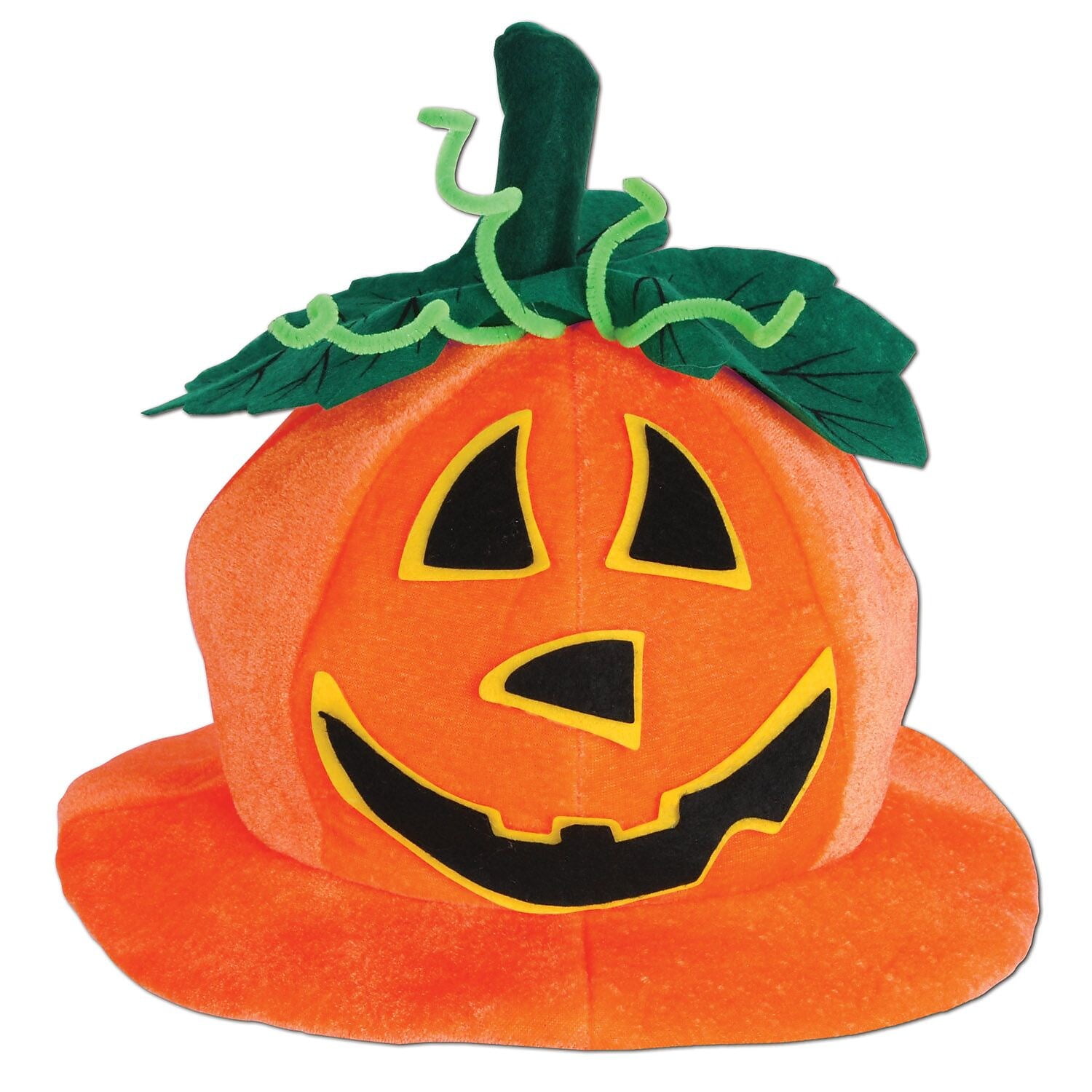 Beistle Plush Jack-O Lantern Hat One 