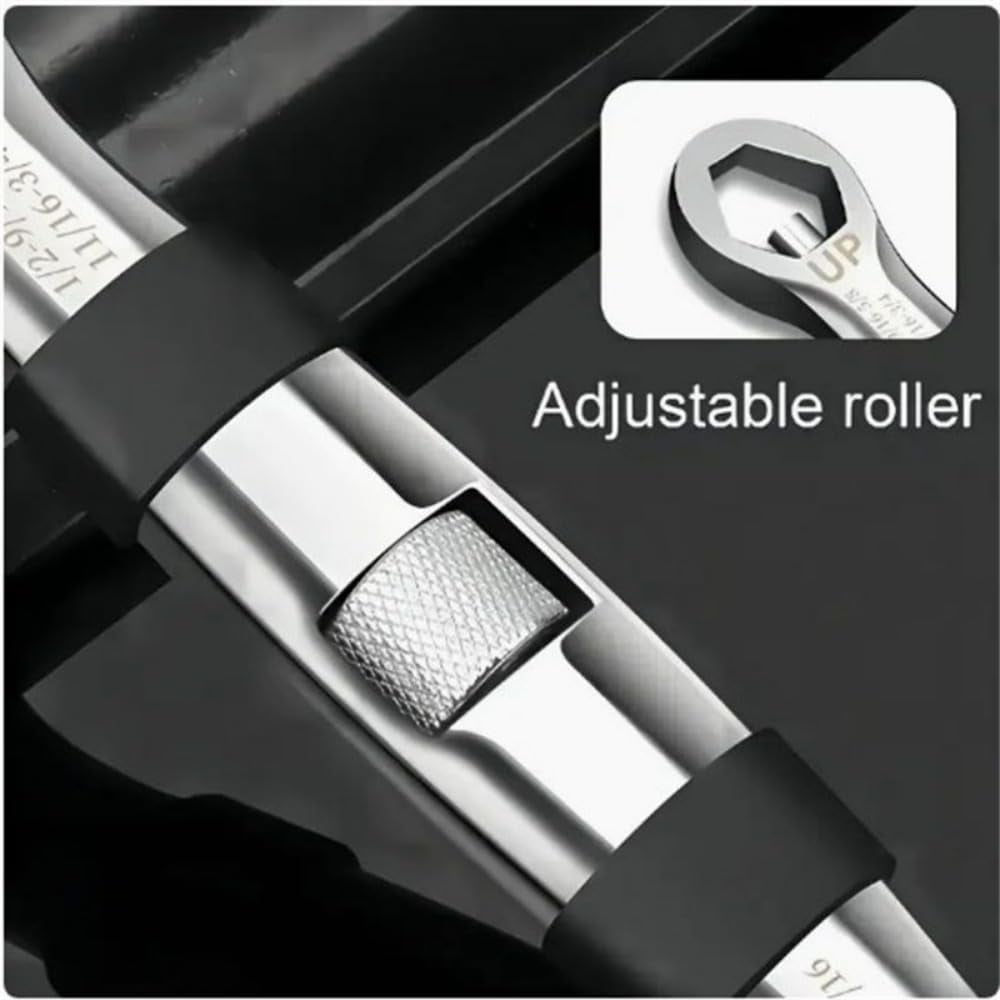 Small Adjustable Wrench Ratchet Wrench With Double Headed Design Crank Shaft Ratchet Adjustable Universal Wrench 1/4 Inch To 3/4 Inch 23-in-1 Socket Wrench