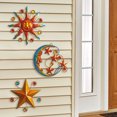 thumbnail image 3 of WAIU Metal Sun Moon Stars Wall Sculpture 3 Count, 3 of 7