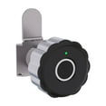 thumbnail image 1 of Door Lock, Fingerprint Lock Cabinet APP Smart Lock Fingerprint Recognize 20 Group Fingerprint Storage Drawer File Cabinet Door Lock ,Easy to Install, 1 of 7
