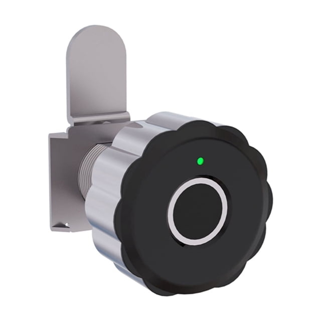 Door Lock, Fingerprint Lock Cabinet APP Smart Lock Fingerprint Recognize 20 Group Fingerprint Storage Drawer File Cabinet Door Lock ,Easy to Install