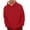 Orange, variant on BADHUB Mens Casual Hooded Sweatshirt Sherpa Lined Premium Pullover Hoodies Long Sleeve Drawstring Heavyweight Thermal Sweatshirt Winter Clearance S-3XL