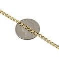 thumbnail image 4 of 10K Yellow Gold 3.5MM Double Cuban Curb Italian Link Chain Necklace 24 Inches, 4 of 5