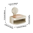 thumbnail image 3 of TIELUTT Soap Dish Wall Soap Dish Suction Cup for Bathroom Kitchen Storage Plate over the Makeup Mat over Shelf Kitchen Wash Tub for Towel Rack for Kitchen in Dish Drying Rack Small Stainless, 3 of 7