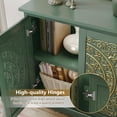 thumbnail image 4 of HLR 31.5" W Mid Century Modern Accent Cabinet with 2 Doors, Credenzas & Sideboard Buffet with Storage, Green, 4 of 11