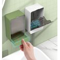 thumbnail image 5 of Juego de 2 jaboneras con tapa, jabonera de pared, jabonera sin taladrar, bandeja de drenaje extraíble para fregadero, ducha, baño, cocina, 5 of 5