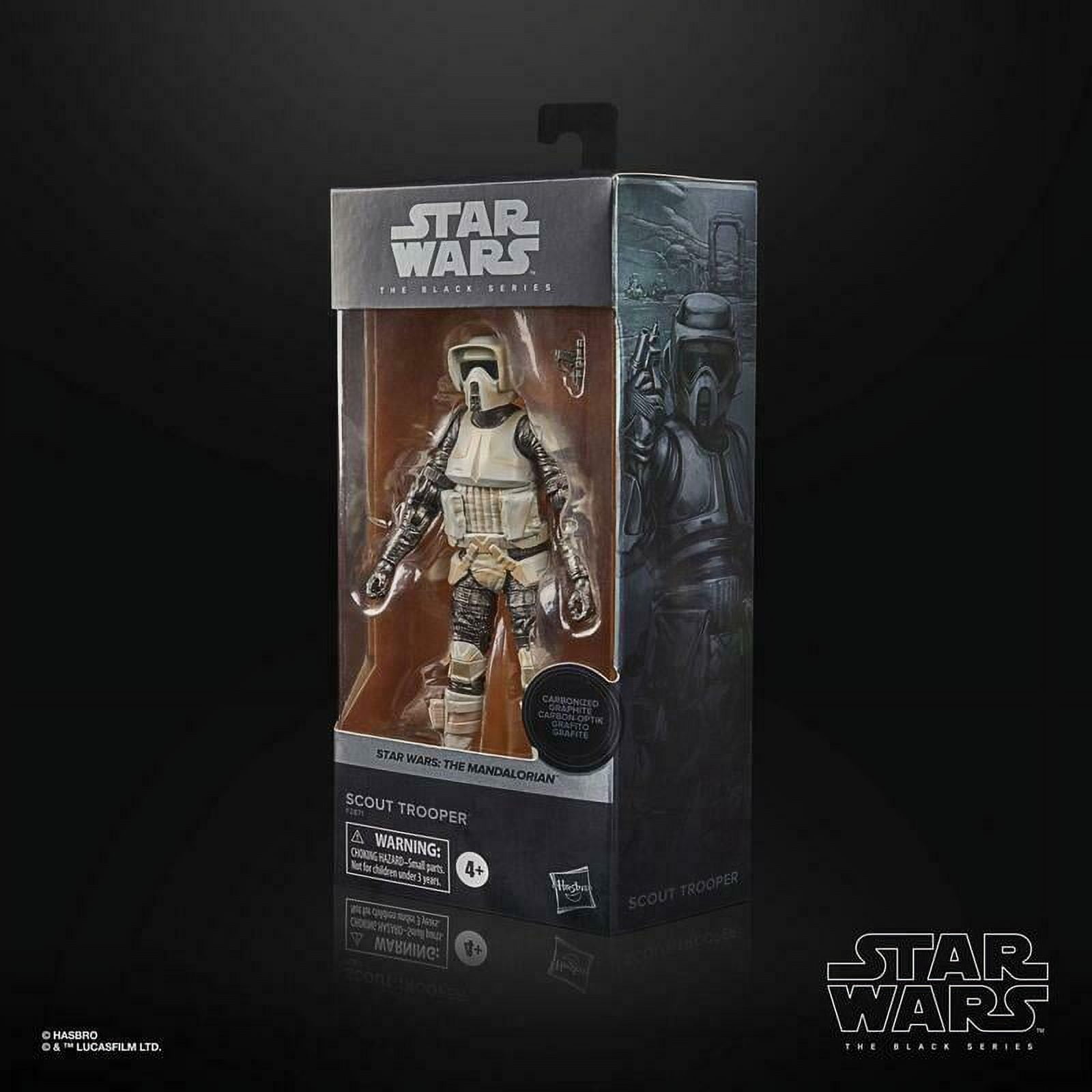 Star Wars Scout Trooper Carbonized Mandalorian Black Series 6 inch