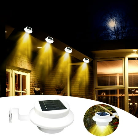 

Qocolhg Solar Lights Outdoor Waterproof Solar Garden Lights Fence Lights Solar Powered Solar Security Lights Solar Sensor Lights Wireless Outdoor Lights for Fence Patio Garage Garden Decor