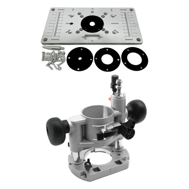 Placa de inserción de mesa de enrutador Sunnimix con base de elevación 235x120 mm