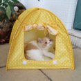 thumbnail image 3 of Polyester Kitty Pets Camping Tent House Foldable Bed Water Resistent Durable Cute Polka Dots Cave, 3 of 4