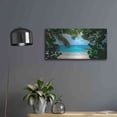 thumbnail image 4 of Luxe Metal Art 'Window to Paradise' by Lizzy Davis, Metal Wall Art, 24"x12", 4 of 7