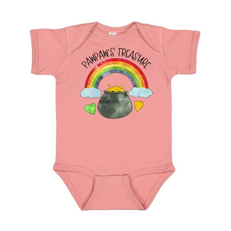 

Inktastic Pawpaw s Treasure St. Patrick s Day Rainbow and Gold Gift Baby Boy or Baby Girl Bodysuit