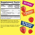 thumbnail image 2 of WellYeah Kids Vitamin D3 Gummies - 1000 IU (25 mcg)- Supports Bone Strength and Immunity - Non-GMO, Gluten-Free - Strawberry Flavor - Nutritional Supplement - 60 Servings, 2 of 6
