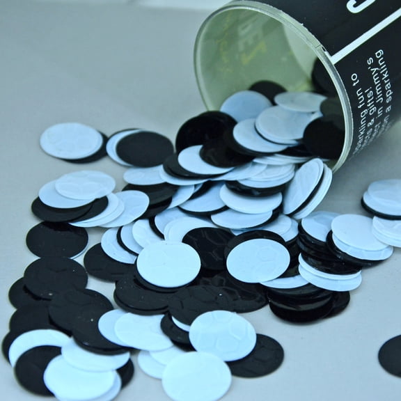Confetti Soccer Ball Black, White - Pouch (1/2 oz) - CCP9247