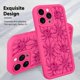 thumbnail image 3 of Funda de teléfono MZELQ de silicona con diseño floral de girasol para iPhone 15 Pro Max, 3 of 6