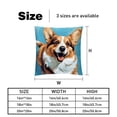 thumbnail image 5 of Corgi Elegant Velvet Throw Pillow Covers and Inserts - Set of 2, Available in 16x16, 18x18, 20x20 Inches for Home Decor, Unique Patterns for Sofa, 5 of 6