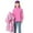 Pink, variant on URMAGIC URMAGIC 3-13Y Child Girls Fleece Jacket Windbreaker 2-in-1 Camo Outdoor Jakcet