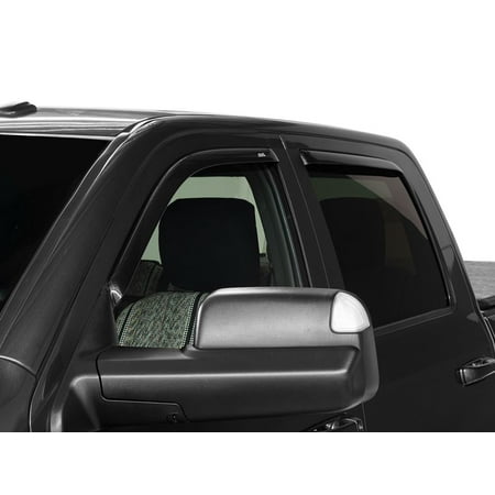 Auto Ventshade 194109 Ave194109 09-13 Ram 1500/11-13 Ram 2500/3500 Crew/Mega Cab 4Pc In-Channel Ventvisor-Smoke