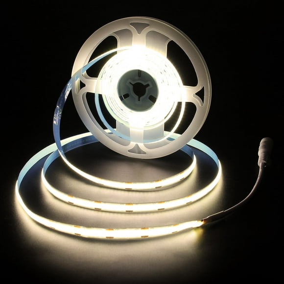 shiyou-12V COB LED Strip Light Natrual White CRI>90 Super Bright Flexible LED Light Strip 10ft 960 LEDs Strong Adhesive LED Tape Lights for Indoor Home Kitchen Cabinets(No Power Adapter & Dimmer)