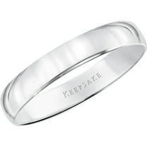 Keepsake 10kt White Gold Wedding Band, 4mm