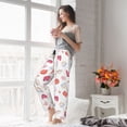 thumbnail image 5 of Sikiie Red coral and scallop seashell Women’s Ultra-Soft Comfy Lounge Pants Sleepwear Comfy Lounge Pants Drawstring Sleep Bottoms with PocketsX-Large, 5 of 6