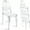 Clear, variant on Fohfurniture Set of 4 Clear Ghost Chairs, Modern Transparent Accent Side Chairs, Clear Polycarbonate Dining Room Arm Chairs for Events, Weddings, Banquets