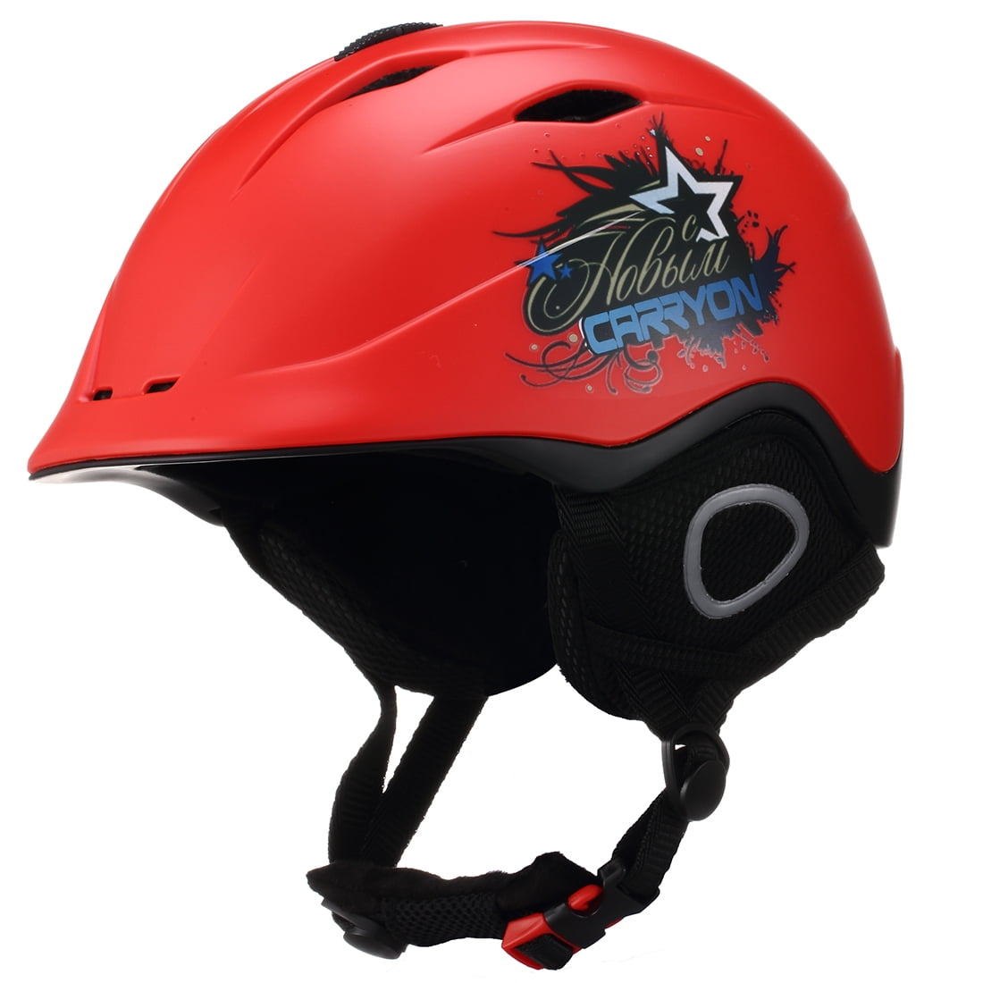 Carryon Authorized Men Women Sports Snowboard Ski Helmet Head Protect Red Size M by