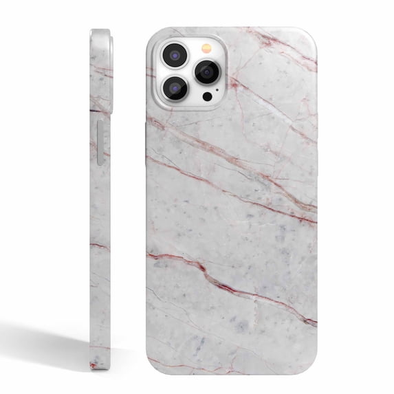 Tobelint Real Marble Texture Case for iPhone 12 Pro Max, Slim Full Protective Cover with Side Print #52