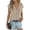 Khaki, variant on Women'S Short Sleeve Button Down Cardigan Sweater V Neck Cable Knit Shrug Vest Black L