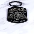 thumbnail image 4 of DESIGNICE 2026 New Keychain - Valentine'S Day Gift for My Man, Keychain for His Anniversary, Husband Gift, Wife Birthday Gift, Boyfriend Keyring, 4 of 5