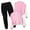Pink, variant on Zshosam Toddler Girl Outfit Fall Winter Girls Long Sleeve 2 Piece Outfits Graphic Sweatshirt and Sweatpants Set,Pink 13-14 Years