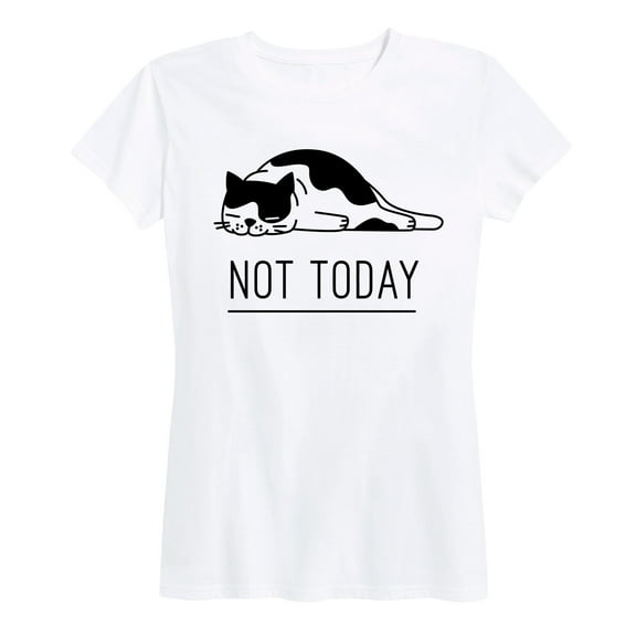 Instant Message - Not Today Cat - Women's Short Sleeve Graphic T-Shirt