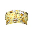 thumbnail image 2 of Kdxio Garden Honeybee Gnomes Print Sun Visor Hat Golf Visor Adjustable Velcro Outdoor Sports Cap For Men Women, 2 of 7