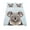Grey, variant on 4 Piece Cal. King Sheet Set Green Dog Sheets Set for Cal. King Size Bed, Breathable Soft Microfiber Bed Sheets Funny Animals Modern Art Fitted Sheet Deep Pocket, Pillowcases