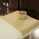 thumbnail image 2 of Seitruly Toalla de masaje de salón profesional con agujero, almohada de cama a rayas, toallas corporales de algodón, accesorio cómodo transpirable para masajeadores Azul Seitruly CE014781-06B, 2 of 6
