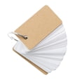 thumbnail image 4 of 2 Tarjetas (100 Hojas Por Pieza) Tarjetas De En Blanco Con s Tarjetas De índice - Agujero único Perforado Con s, 1.6 X 2.8 Pulgad Soledad Tarjetas de nota con anillo de encuadernación, 4 of 10