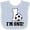 Blue and White, variant on Inktastic First Birthday Soccer 1 Year Old Boys or Girls Baby Bib