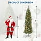 thumbnail image 5 of Árbol de Navidad Pre-Iluminado 9 Pies - Estilo Lápiz para Decoración de Interiores y Exteriores, 5 of 13