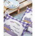 thumbnail image 3 of Outdoor Throw Pillow Cover Rustic Farm Car with Lavender Waterproof Cushion Covers 2 Pack Purple White Buffalo Gingham Pillow Cases Home Decoration for Patio Garden Couch Sofa, 3 of 7