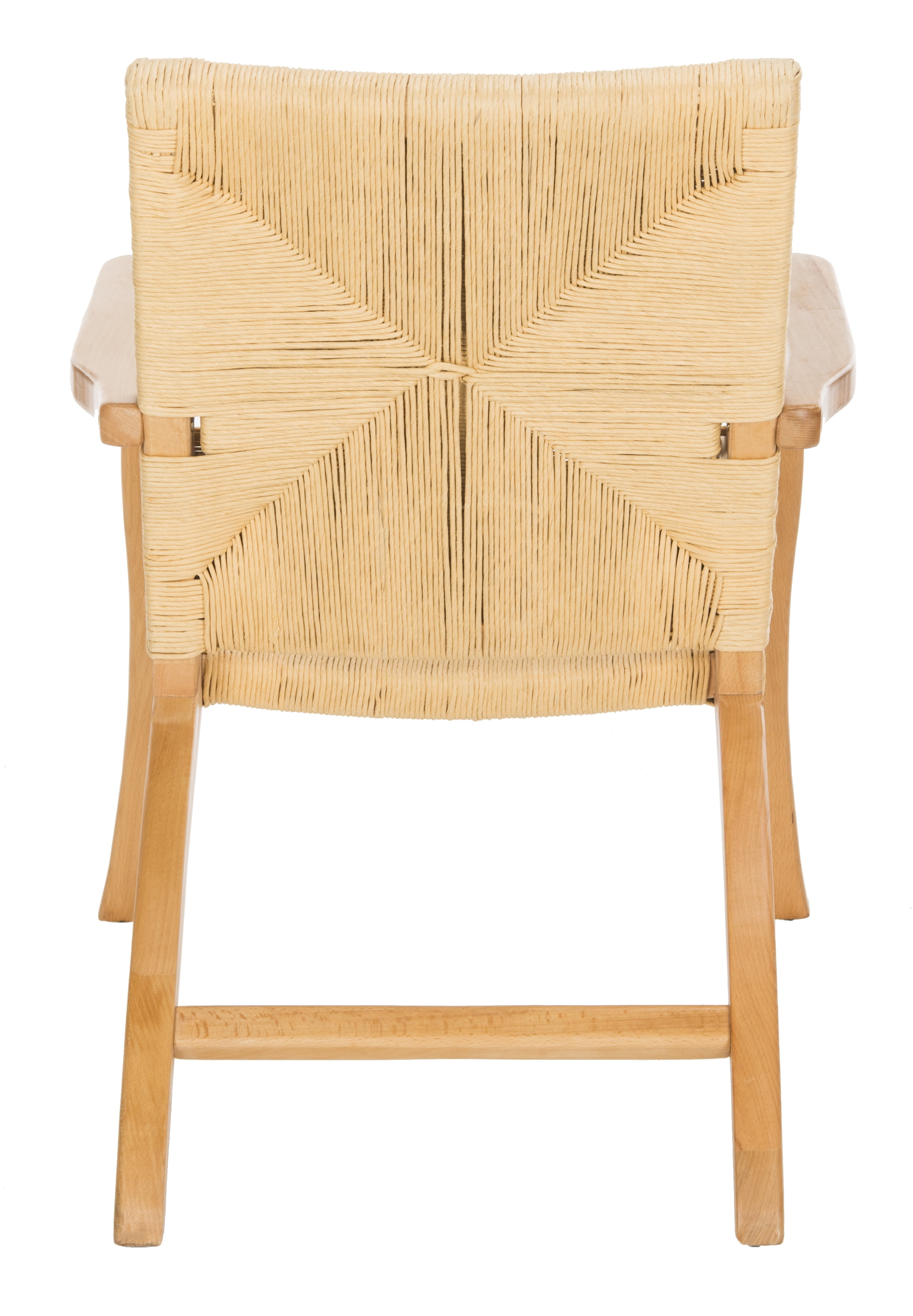 SAFAVIEH Bronn Transitional Wood Accent Chair, Natural
