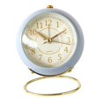 thumbnail image 2 of Relojes de Silenciosos, Relojes de Que No Hacen Tictac, Pantalla Grande , Función de Luz de Repetición para Dormitorio, Oficina Azul Baoblaze Despertador analógico para niños, 2 of 8