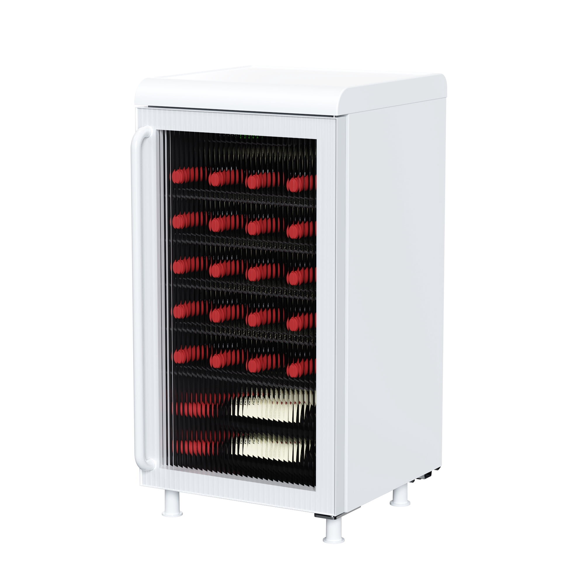 Frigidaire 27 Bottle / 117 Can Retro Wine Cooler with Built-in Bar Top, 3.1 Cu. ft. Beverage Refrigerator with Tempered Glass Door, White