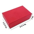 thumbnail image 2 of TheDisplayGuys 25-Pack #21 Cotton Filled Cardboard Paper Jewelry Box Gift Case - Matte Red (2 5/8" x 1 5/8" x 1"), 2 of 6