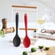 thumbnail image 5 of Juego de 2 cucharas de silicona, cucharas de cocina antiadherentes para cocinar sin BPA para revolver, sacar, mezclar y servir (negro y rojo) BANYUO Electrónica, 5 of 6