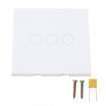 thumbnail image 1 of Smart Light Touch Switch White Tempered Glass Single Live Wire Control Wall Mounted Light Switch 110‑240VAC, 1 of 5