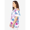 thumbnail image 3 of Woman Within Plus Size Short-Sleeve Cold-Shoulder Tee, 3 of 6