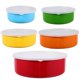 thumbnail image 1 of Stainless Steel Containers with Lids 5Pcs Multi Vibrant Kitchen Colors Storage Bowls for Kitchen Use, 1 of 1