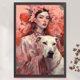 thumbnail image 3 of Bordado completo de algodón ecológico Wdftyju estampado horquilla perro de belleza 40x60cm, 3 of 9